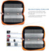 Memory Card Case, Carrying Case for Micro SD, Mini SD and 4X CF, Card Holder Bag for Media Storage Organization