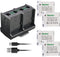 Kastar 4-Pack NB-11L Battery - Quadruple Charger Compatible with Canon IXY 110F, PowerShot A2300, A2400 Cameras