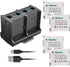 Kastar 4-Pack NB-11L Battery and Quadruple Charger, Compatible with Canon IXUS 132, 133, 135, 137, 140, 145, 147, 150,