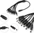 12V 7A CCTV Surveillance Video Power Supply Adapter + 1 to 8 Power Splitter & 110~240V AC 2.1mm Plug for Security Camera