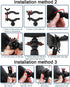 Dash Cam Mount, Universal Holder for Car Interior, Rear View Mirror Mount Kit for Most Dash Cameras (Black).