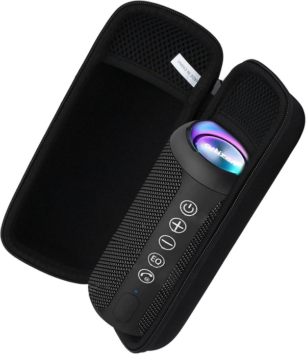 Khanka Hard Travel Case for Ortizan Portable Bluetooth Speaker, IPX7 Waterproof, Case Only, Black