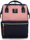 Kah&Kee Polyester Travel Backpack Functional Anti-theft School Laptop for Women Men (Pink*