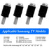Belleone Wall Mounting Screws Bolts for Samsung TV - M8 x 45mm with 25mm Long Spacers