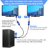 PASOW VGA Splitter Cable 1080P Dual VGA Monitor Y Cable 1 Male to 2 Female Adapter Cable Only for Screen Duplication - 1.5 Feet (No Screen Extension) - Only Work for Identical Monitor
