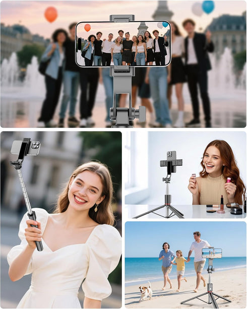 Free Fashion 67'' Selfie Stick Tripod, Cell Phone Tripod with Integrated Wireless Remote, Portable Selfie Stick