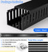ZhiYo H2in W2.4in 95in (4X L23.6in) x Professional Server Rack Cable Management Raceway, Cable Raceway Kit