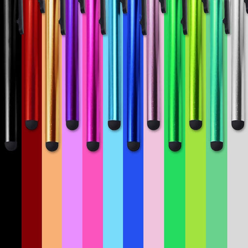 IC ICLOVER 10 Pack Stylus Pen, Lightweight 4.1 inch Metal Capacitive Stylist Pen for Writing/Drawing, Fit for iPhone,