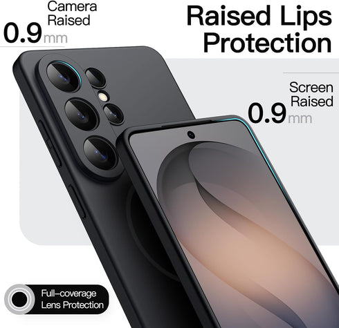 JETech S26 Magnetic Slim Case for Samsung Galaxy Ultra, Compatible with MagSafe, Anti-Slip Grip & Full Camera Lens