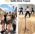 ULANZI MT86 60" AutoOpen Phone Tripod Stand with Bluetooth Remote Adjustable Automatic Selfie Stick & Cold Shoe