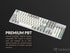 Ranked Blank Premium Keycap Set | 1.4 mm Thick PBT | Cherry Profile for Mechanical Keyboard (9009, 139 Keys)