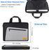 Laptop Sleeve, Slim Durable Notebook Protection Case for 14 15 15.4 Inch MacBook Pro HP Dell Acer Asus, Black/Grey