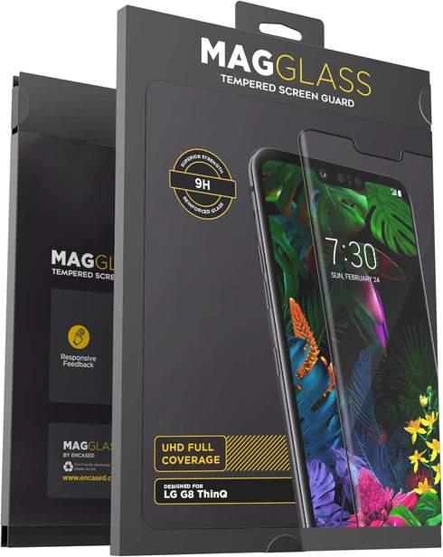 Magglass LG G8 ThinQ Tempered Glass Screen Protector - Scratch Resistant Ultra Clear Display Guard