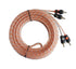 RD True 4 Gauge Car Audio Cable Amp Wiring Kit - 2 Channel Rock Direct CCA Power Cable