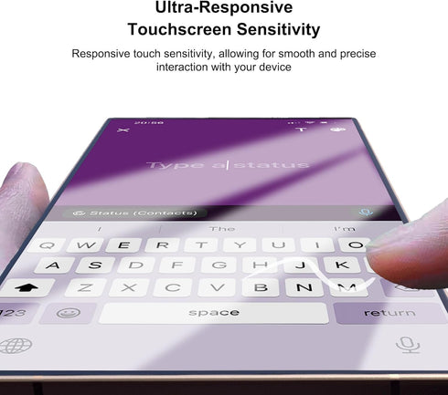 2 Pack Matte Privacy Screen Protector for Samsung Galaxy S24 Ultra - Anti Glare, Case Friendly, Fingerprint Unlock