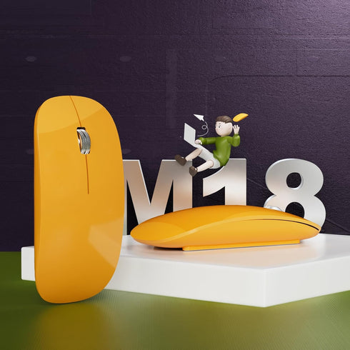 TENMOS M18 Bluetooth Mouse, USB C Rechargeable Wireless Mouse, Triple Mode (Dual Bluetooth+USB) Computer Silent Mice