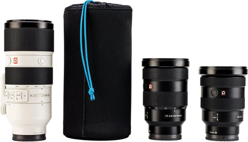 9x4.8 (23x12 cm) (636-354) Tenba Tools Soft Lens Pouch for DSLR and Mirrorless Lenses in. Black