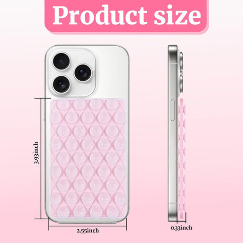 Yuibthr 8 Pack (8 Silicone Suction Cup Phone Case Mount Double Sided Detachable, Reusable Strong Grip Holder Hands-Free