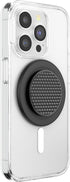 PopSockets Phone Grip Compatible with MagSafe, Phone Holder, Wireless Charging Compatible - Alum Triangle Knurled Black