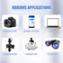 45 Packs Digital Camera Sensor Cleaning Swabs, 25 mm Sensor Cleaning Kit for Full Frame Sensors, No Liquid Cleaner