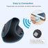 SUNGI 2.4GHz Ergonomic Wireless Mouse,Vertical Mouse Optical Mice with Adjustable DPI for Carpal Tunnel Right