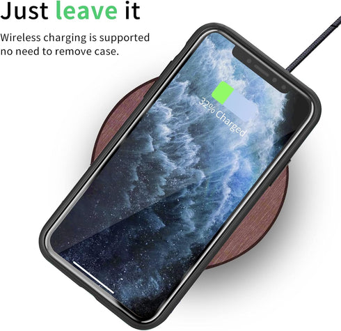 Berkin Arts Compatible with iPhone 11 Pro Case, Silicone Cover with Screen Protector, Floral Design