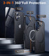 Temdan Designed for iPhone 16 Case Magnetic, Compatible with Magsafe, Military Grade Drop Protection, Tough Rugged Case