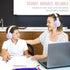 rockpapa L22 Wired Headphones for Kids, Girls, Boys, Women with Microphone, Foldable Stereo 3.5mm Corded Headphones for