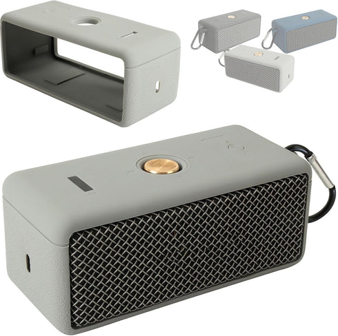 Silicone Protective Case Cover for Marshall Emberton Speaker, Soft Portable Shell (Gray)