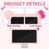 22"-27" Lovely Cute Computer Monitor Cover with Cat Ear Design, Kawaii Display Dust Cover with Furry Design, Elastic