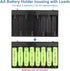 VWEICYY 2 8 Leads,2PCS 8 1.5V x AA Battery Holder housing with x AA Battery Holder Case
