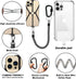 Cell Phone Lanyard Tether, 2 in 1 iPhone Lanyard with Carabiner Clip for Anti-Drop Outdoor Activities