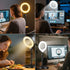 SULISAIS Desk Ring Light with Stand, Video Conference Lighting with Clip, Ring Light for Phone, Travel Selfie Light