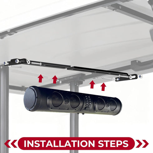 Jerbor SE18, SE26, SEB26, SEDS32 Golf Cart Soundbar Mounting T-Bracket for Soundbars,Golf cart Audio System Mount,Golf