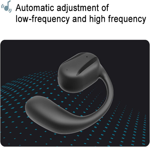 Wireless Headphones - Open Ear Headphones with Earhook - Bluetooth 5.2 Air Conduction Earbuds for Sports Running Workout
