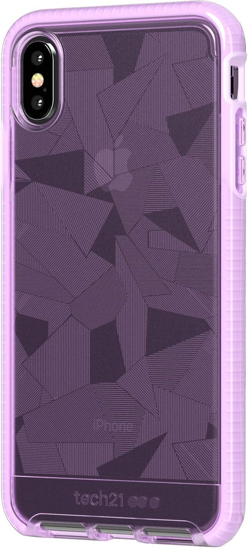 tech21 Evo Edge Phone Case - 12ft Drop Protection for Apple iPhone Xs Max - Orchid