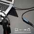 MillSO 1/4 to 3.5mm Headphone Adapter, 16 Feet TRS 6.35mm Female to 3.5mm Male Stereo Audio Jack