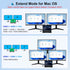AUKOKIOULA 10 1 3 HDMI/VGA/PD/Ethernet/USB/SD/TF/3.5mm Docking Station Dual Monitor, USB C to Dual HDMI Adapter
