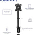 VIVO Heavy Duty Desk Mount Stand for 13 to 38 inch LCD Monitor, Holds Standard to Ultrawide Screen