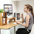 Clip Clamp Phone Holder for Desk/Table/Glass Door/Desktop Baffle/Easel, Compatible with