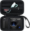 Carrying Case for Sony ZV-1/ZV-1F/ZV-1 II Digital Camera, Hard Travel Storage Cover with Mesh Pocket for Battery Charger