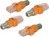 F to RJ45 Coaxial to Ethernet Adapter, 4-Pack Suitable for Most Line Testers and Testing Equipment