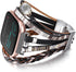 Posh Leather Bands for Women, Compatible with Fitbit Versa 3&4 Bands/Fitbit Sense/Sense 2, Multilayer Wrap Bracelet