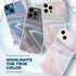 Case-Mate Soap Bubble Luxury Phone Case for iPhone 13 Pro Max, 10ft Drop Protection, Wireless Charging, Iridescent