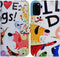 Case for Samsung Galaxy S20 Plus - Colorful Cute Dogs Leather Flip Phone Wallet Cover with Card Slot Holder Kickstand