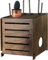 Yemotopro Wooden WiFi Router Storage Box Charcoal Retro Wood Router Hider Box Modem