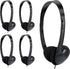 Kids Headphones Bulk 30 Pack, Wholesale Earphones for School Students, Children, Teen Boys Girls (Black)