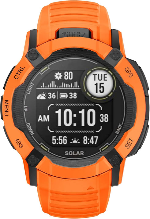 NotoCity Band for Garmin Instinct 2X Solar, Soft 26MM Silicone Replacement Watch Strap