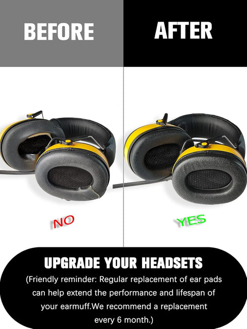 PROHEAR FEP01-1Pair Replacement Foam Ear Pads for 3M WorkTunes Connect Radio Headphones