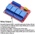 2PCS 4 Channel 24V Relay Module with Optocoupler, High or Low Level Trigger Expansion Board for Raspberry Pi Arduino
